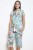 Caribe Flora Cotton Capri PJ Set