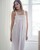 Addie Cotton Batiste Jaquard Check Nightdress