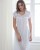 Adira Cotton Batiste Jaquard Check Cap Sleeve Nightdress