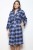 Kiev Brushed Check Shawl Collar Robe