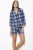 Kiev Brushed Check Shortie PJ Set