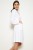 Tiga Deluxe French Terry Hooded Robe - White