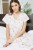 Zador  Cotton Rosebud Cap Sleeve Nightdress