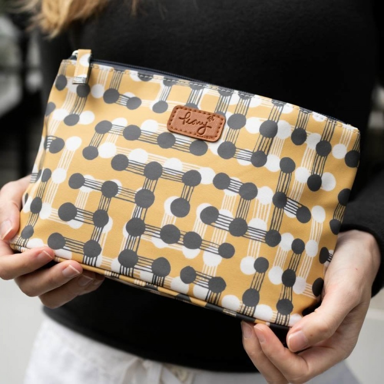 Peony Digi Dot Cosmetic - Wash Bag