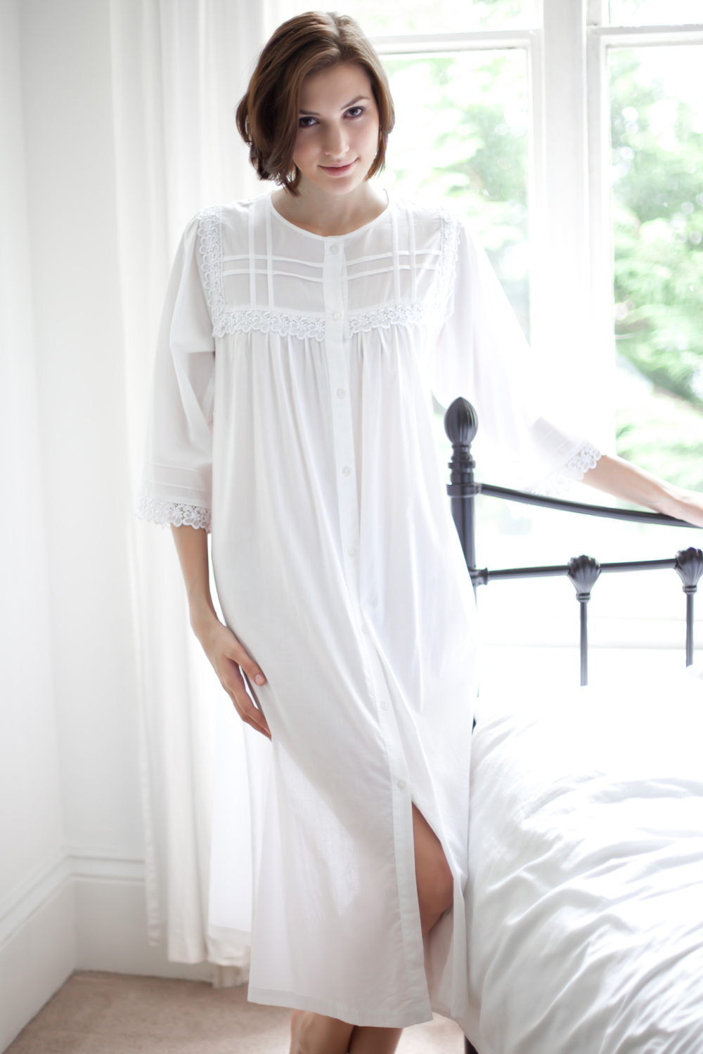 cotton victorian nightgown