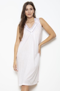 Deluxe Batiste Embroidered White Floral Chemise 100/% Cotton by Cottonreal