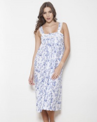 Kenya Shadow Stripe Imperial Floral Nightdress